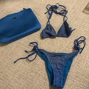 Blue Triangl Bikini